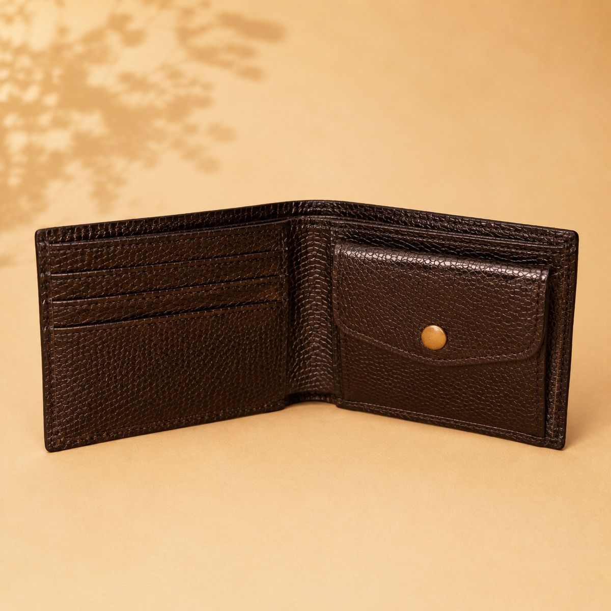 Portefeuille artisanal en cuir