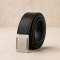 Ceinture artisanale en cuir à cadre - 35 mm de largeur
