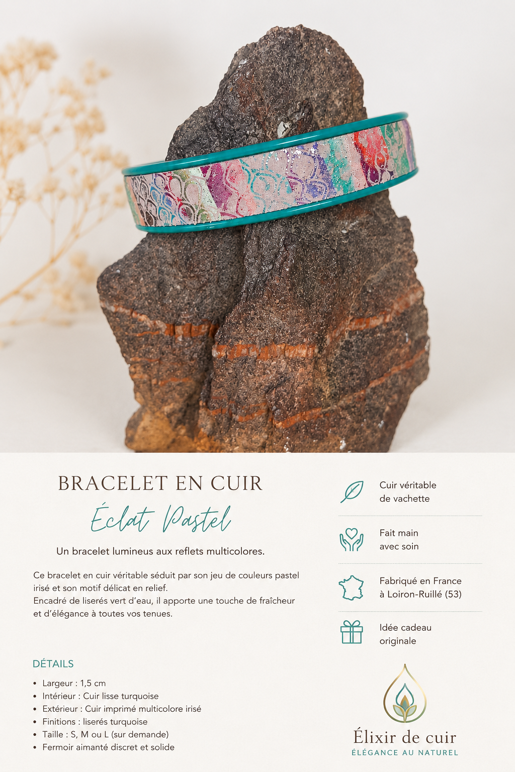 Manchette en cuir – Plusieurs coloris